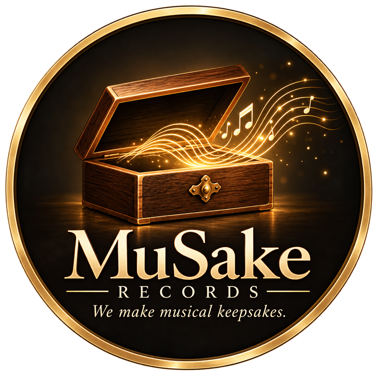 MuSake Records musical keepsake emblem